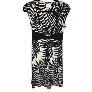 Donna Morgan Zebra Print Dress Sz 6